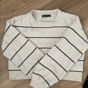 SHEIN cream Striped Women's Sweater